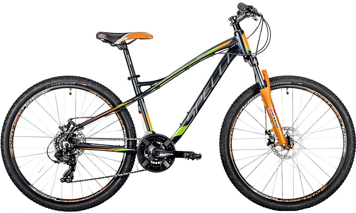 Фотографія Велосипед Spelli SX-3200 26" (2020) 2020 Чорно-зелений